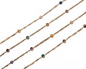 14K GOLD AND GEMSET NECKLACE14