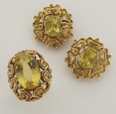 14K gold and golden beryl dinn