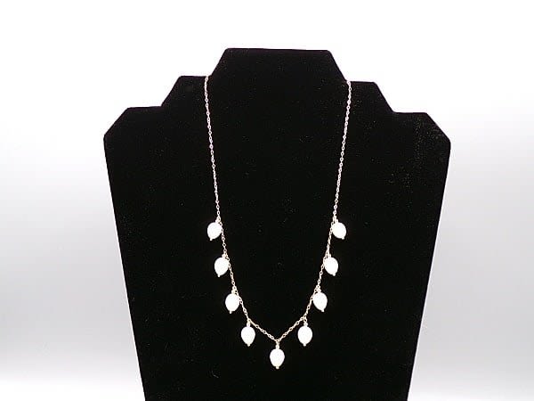 14K Gold and Natural Pearl Necklace