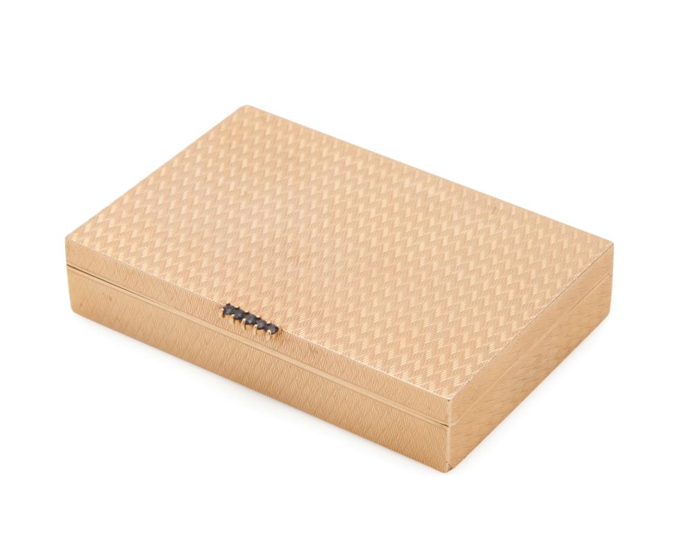 14K GOLD AND SAPPHIRE CIGARETTE