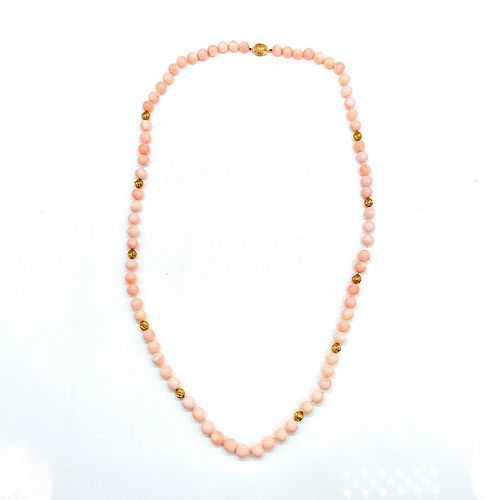 14K GOLD ANGEL SKIN CORAL