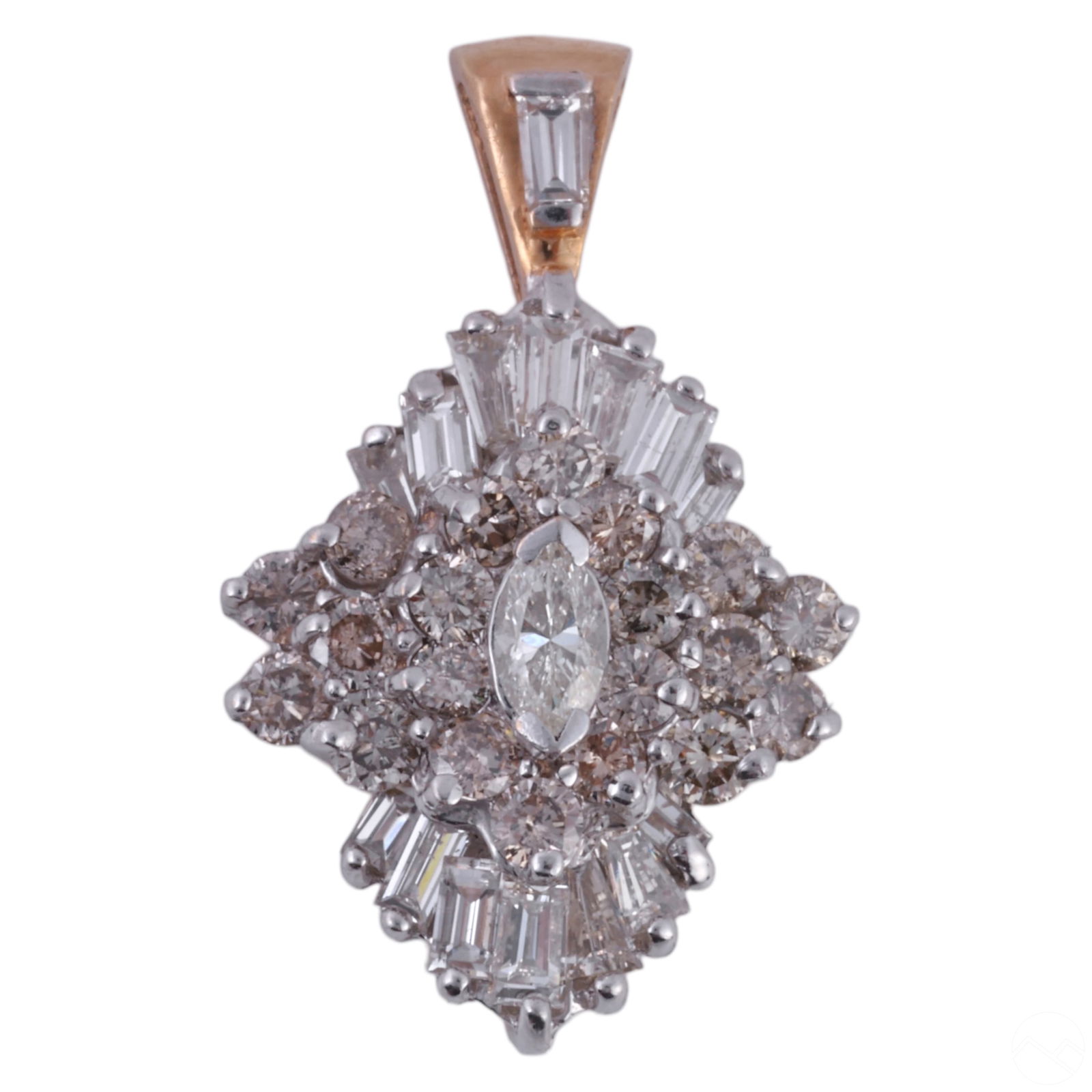 14K GOLD BAGUETTE MARQUISE