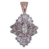 14K GOLD BAGUETTE MARQUISE DIA