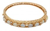 14K GOLD BANGLE BRACELET, SET