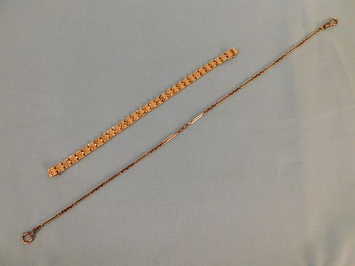 14K GOLD BRACELET & WATCH
