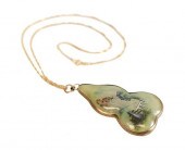 14K GOLD CHINESE NEI HUA PENDA