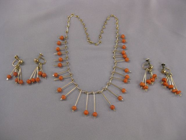 14k Gold & Coral Necklaceby Winfred