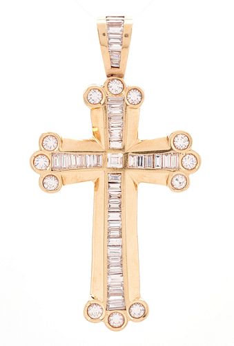 14K GOLD CROSS PENDANTLadies 14K