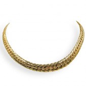 14K GOLD CUBAN LINK CHOKERDESC