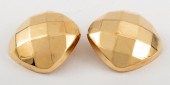 14K GOLD CUSHION SHAPED CHECKE