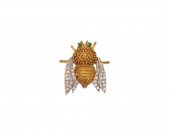 14K GOLD, DIAMOND, AND EMERALD