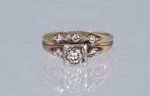 14k GOLD & DIAMOND BRIDAL RING