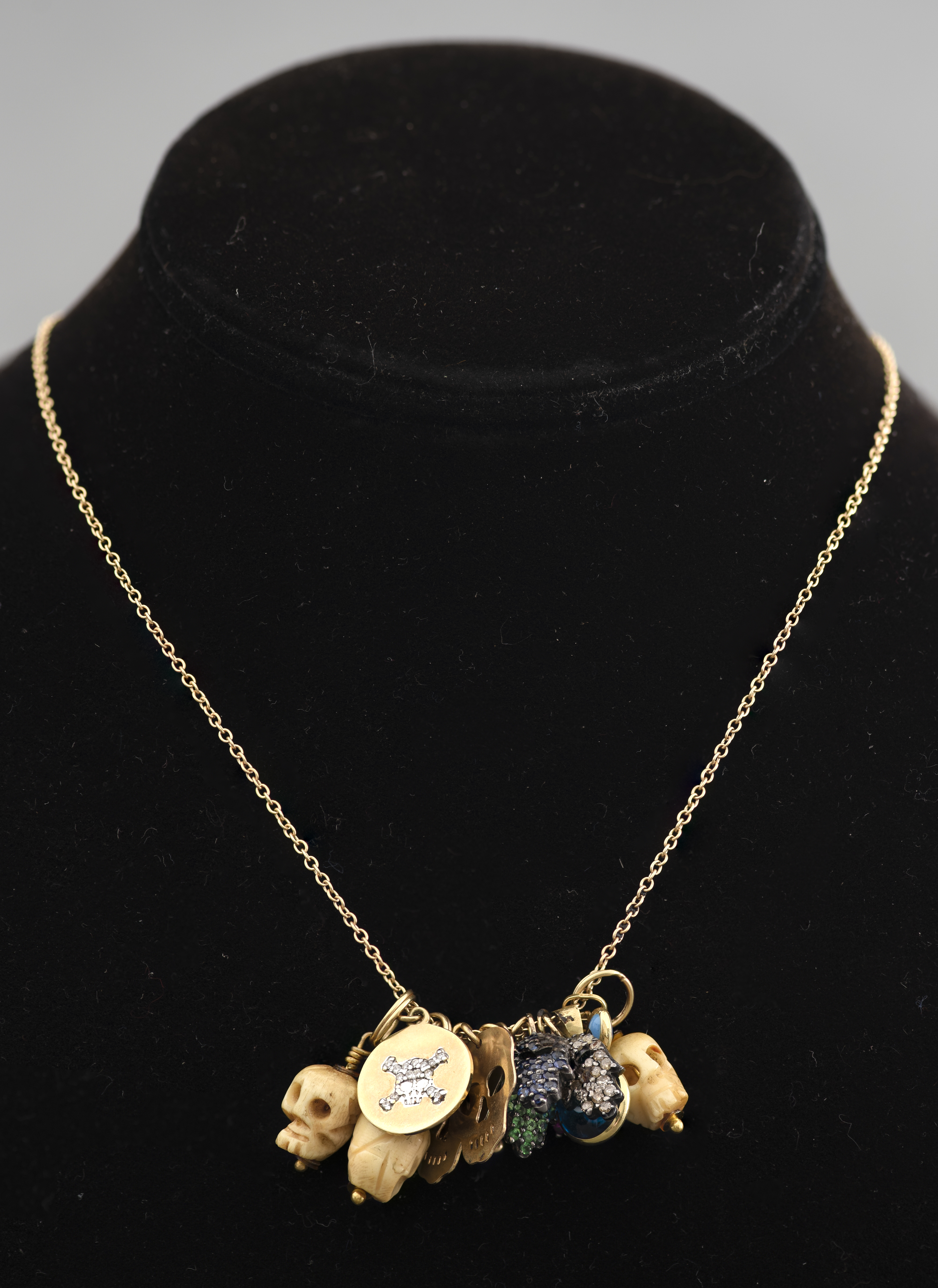 14K GOLD DIAMOND & COLORED STONE