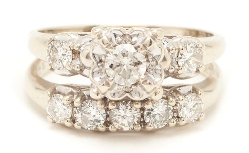 14K GOLD & DIAMOND FUSED WEDDING