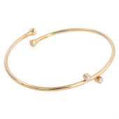 14K GOLD DIAMOND ITALIAN BYPAS