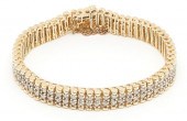14K GOLD & DIAMOND LINK-STYLE
