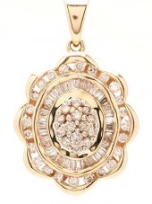 14K GOLD & DIAMOND NECKLACE PE