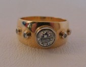 14K GOLD & DIAMOND RINGA 14k g