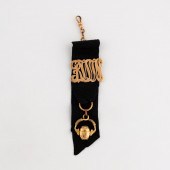 14K GOLD & DIAMOND SCARAB WATC