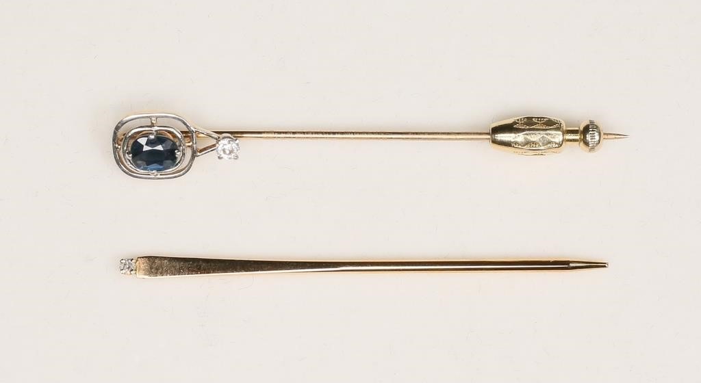14K GOLD & DIAMOND TOOTHPICK &