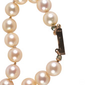 14K GOLD DOUBLE STRAND AKOYA 7