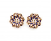 14K GOLD, ENAMEL, DIAMOND, AND