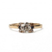 14K GOLD EUROPEAN CUT DIAMOND