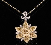 14K GOLD FANCY COLOR DIAMOND N