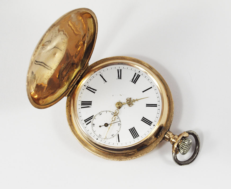 14K GOLD GENTS HUNTERS CASE