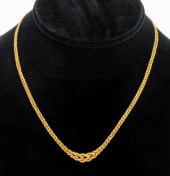 14K GOLD GRADUATED ROPE CHAIN