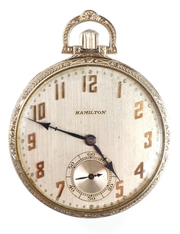 14K GOLD HAMILTON 19-JEWEL POCKET