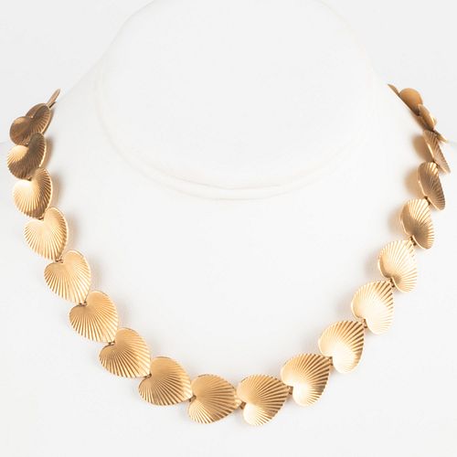 14K GOLD HEART NECKLACEMarked
