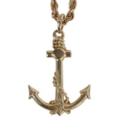 14K GOLD ITALIAN ANCHOR ROPE P
