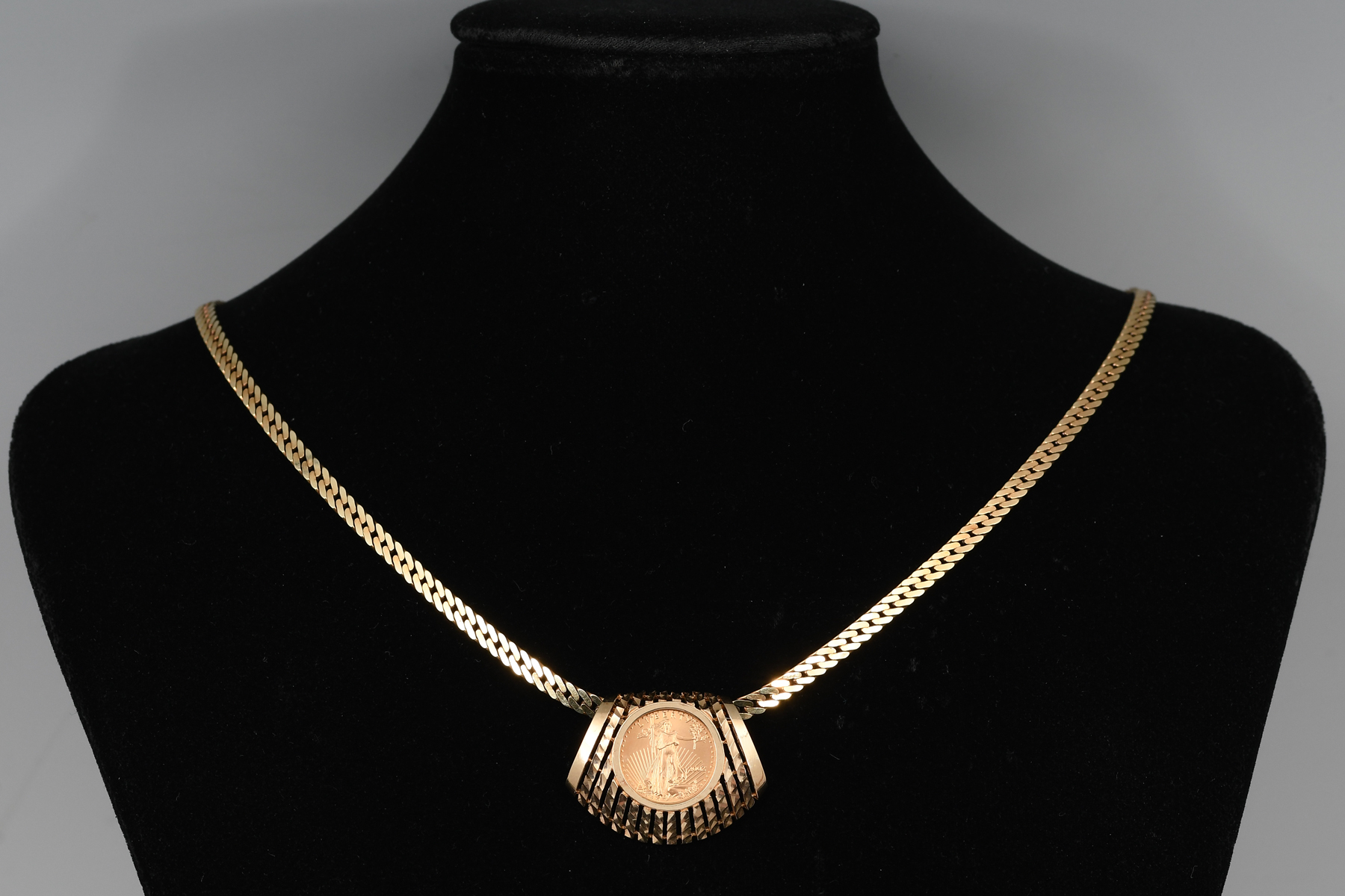 14K GOLD ITALIAN CHAIN WITH A $5