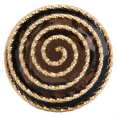 14K GOLD ITALIAN SPIRAL GEMSTO
