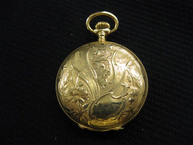 14k Gold Ladies Pendant Watch