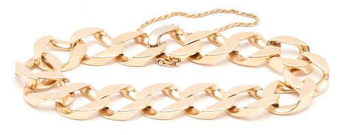 14K GOLD LINK DESIGN BRACELETLadies