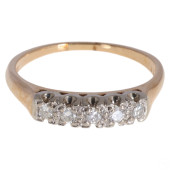 14K GOLD NATURAL DIAMOND ANNIV