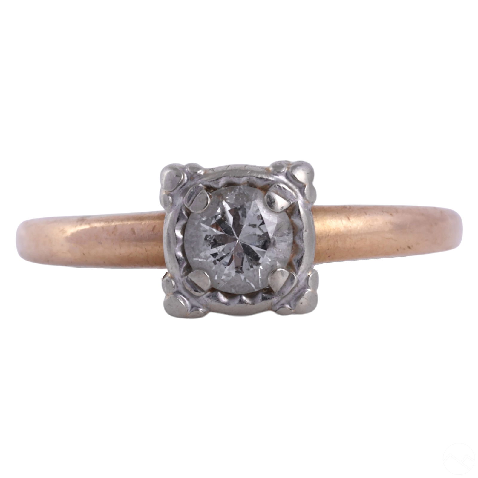 14K GOLD NATURAL ROUND CUT