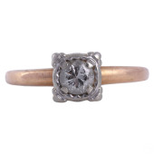 14K GOLD NATURAL ROUND CUT DIA