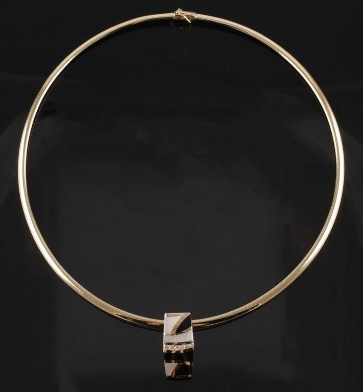 14K GOLD NECKLACE DIAMONDS MOTHER