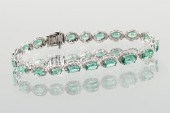 14K GOLD OSCAR FRIEDMAN EMERAL