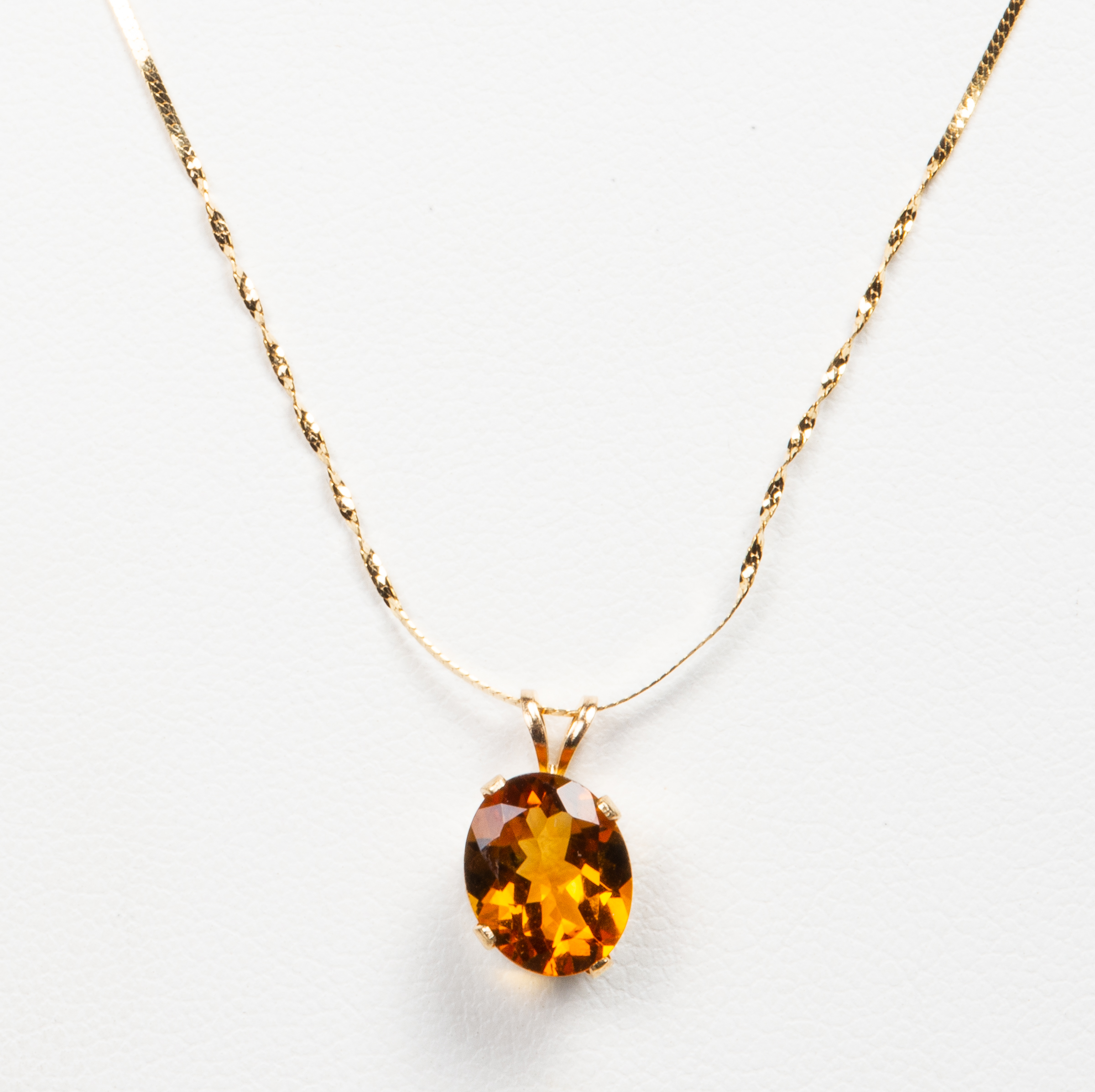 14K GOLD OVAL 1.80CT. MADEIRA