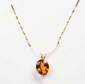 14K GOLD OVAL 1.80CT. MADEIRA