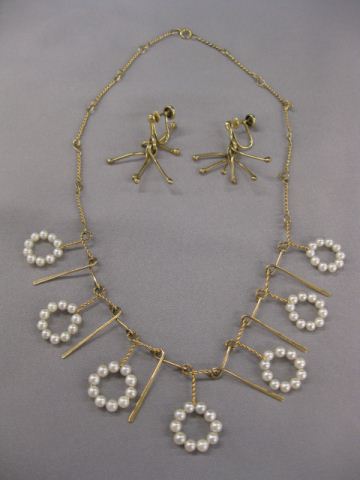 14k Gold Pearl Necklaceby Winfred