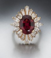 14K gold rhodalite garnet and