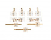 14K GOLD, ROCKY CRYSTAL, AND D
