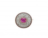 14K GOLD, SILVER, RUBY, DIAMON