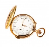 14K GOLD SWISS POCKET WATCH WI