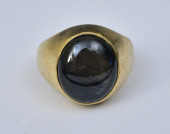 14K GOLD TIGER'S EYE RING<br>1